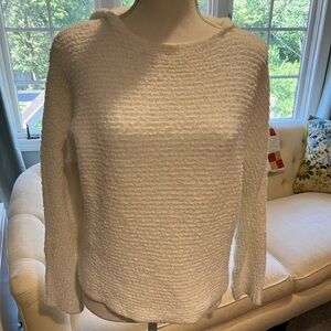 Vince White Hooded Sweater- XS